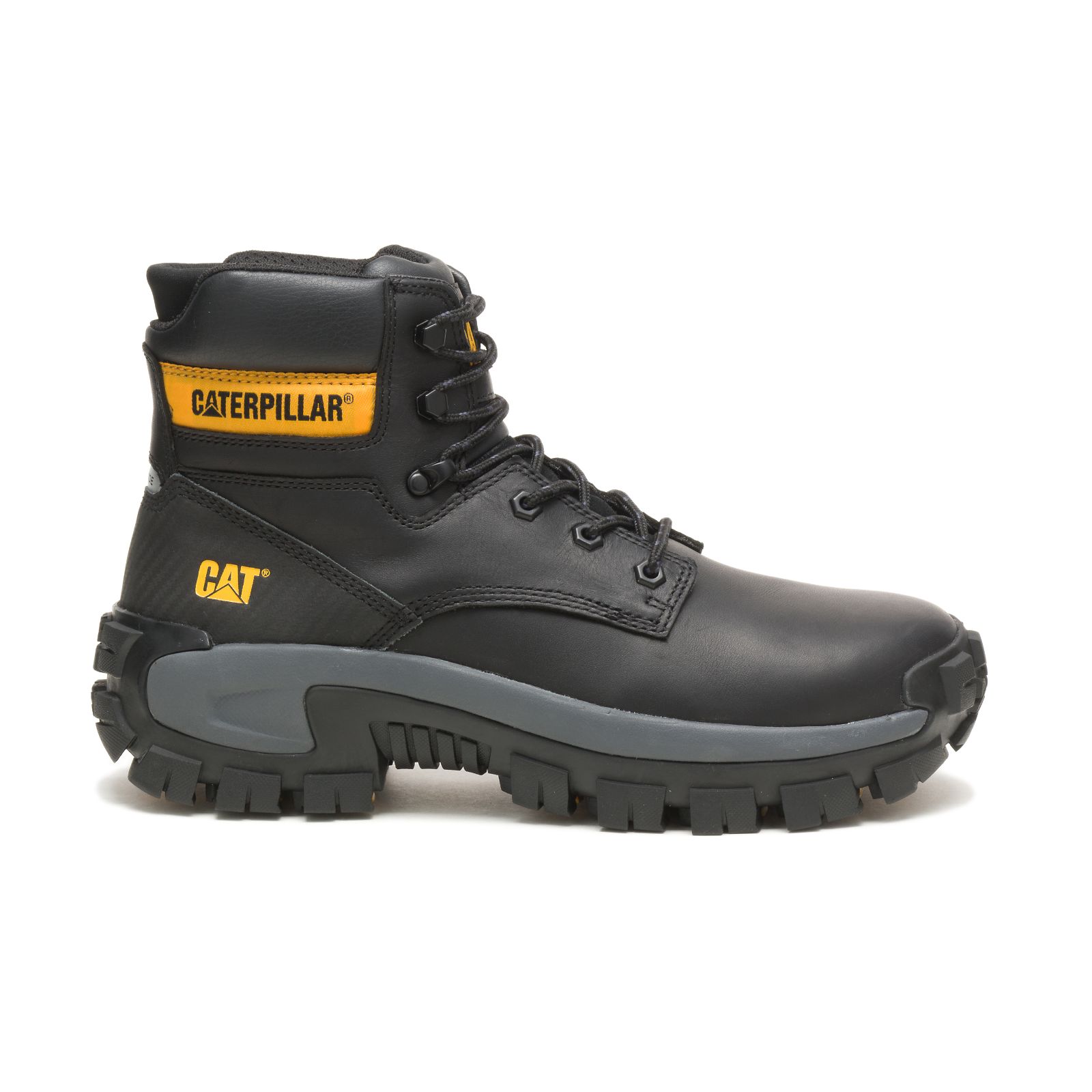 Caterpillar Steel Toe Boots UAE - Caterpillar Invader Hi Steel Toe Mens - Black AOYMIZ746